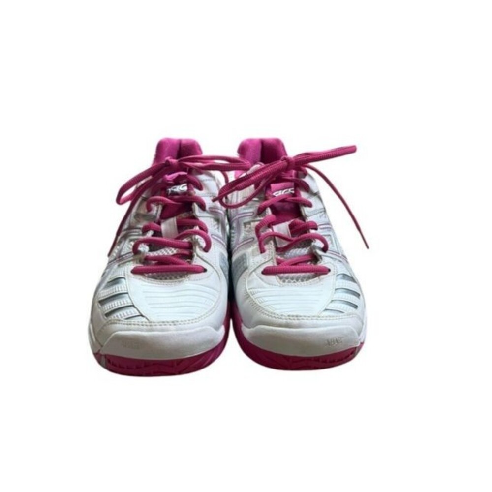 Asics Gel Challenger 9 Womens Size 9.5 Silver White Pink Tennis Shoes Sneakers - Picture 8 of 9